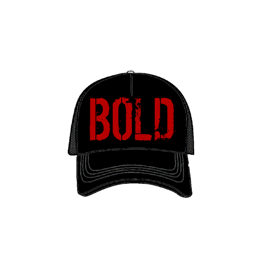 “BOLD” Trucker (BLACK)